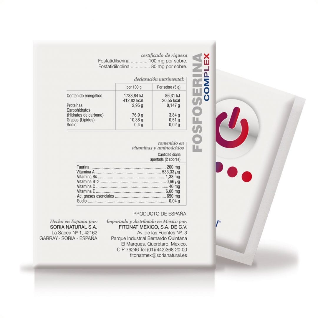 suplemento alimenticio Fosfoserina complex