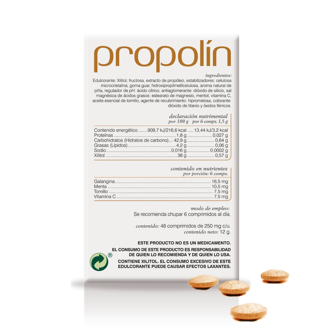 suplemento alimenticio propolin